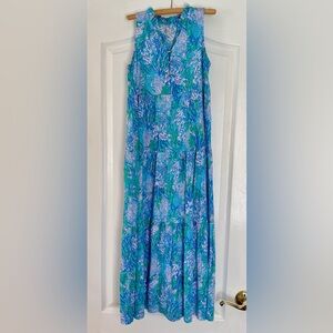Lilly Pulitzer GIRLS maxi dress large Sz 8-10 euc